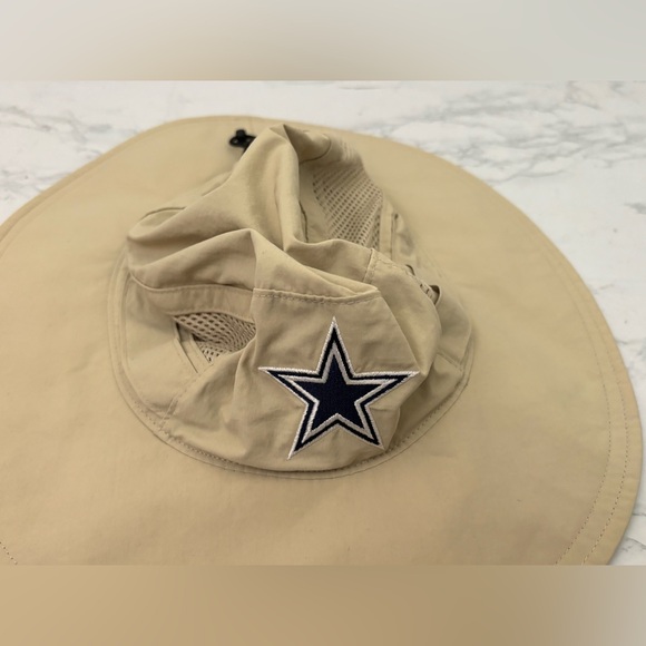 Columbia Dallas Cowboys Booney Hat Unisex OS Sun Protection Tan Omni Shade - Picture 4 of 7